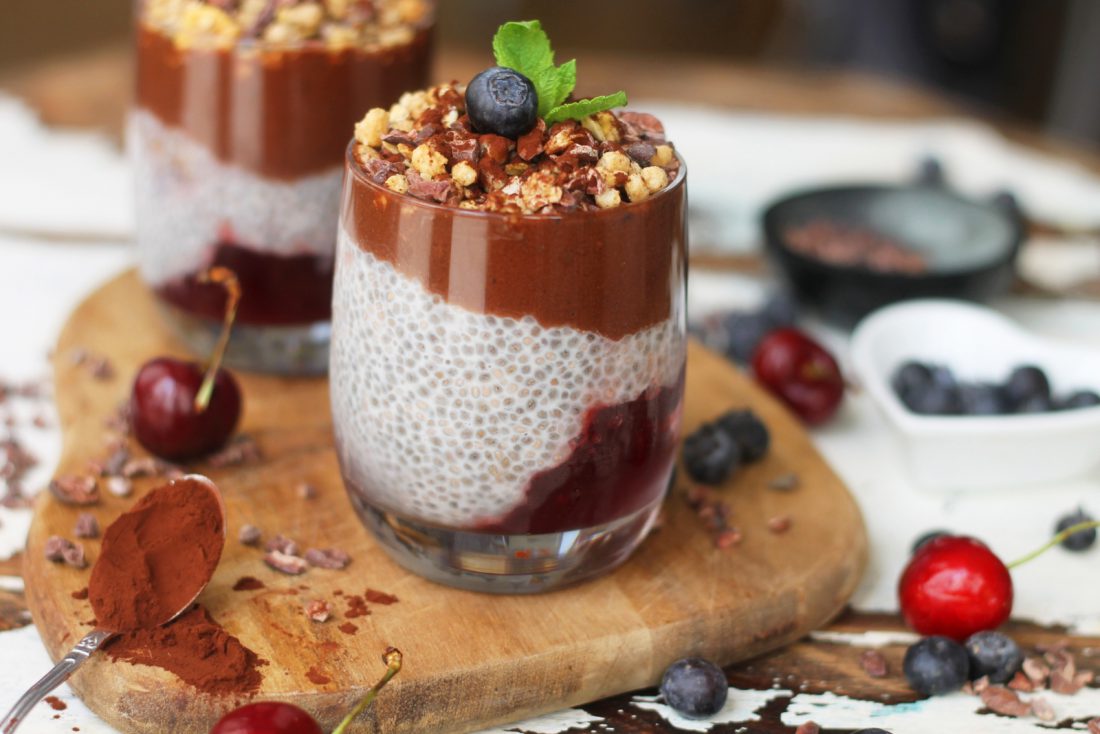 Overnight Chocolate Chia Seed Breakfast Pudding