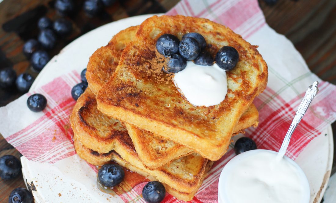 French Toast made with vegan egg