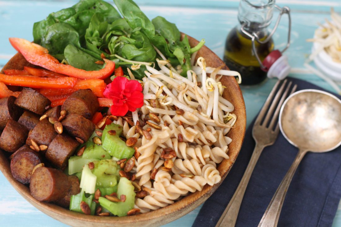 Sausage & Pasta Salad with Wholefood Option