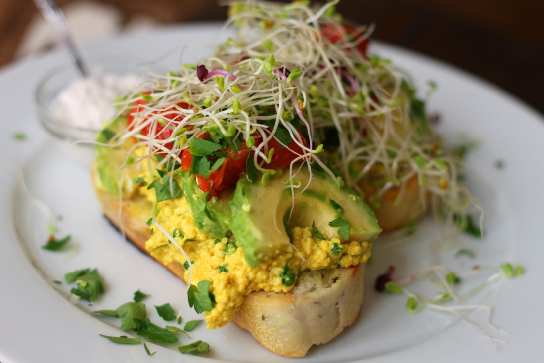 Scrambled Tofu with Fresh Tomatoes & Basil