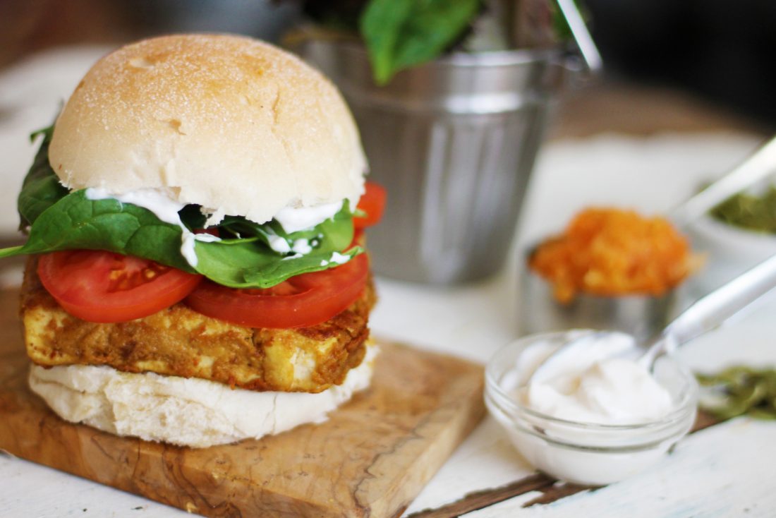 Quick & Easy Fried Tofu Egg Butty