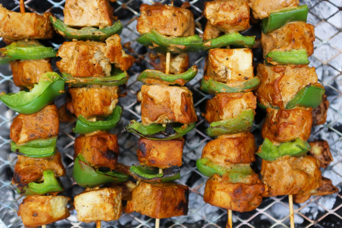 Tofu Tikka Kebabs