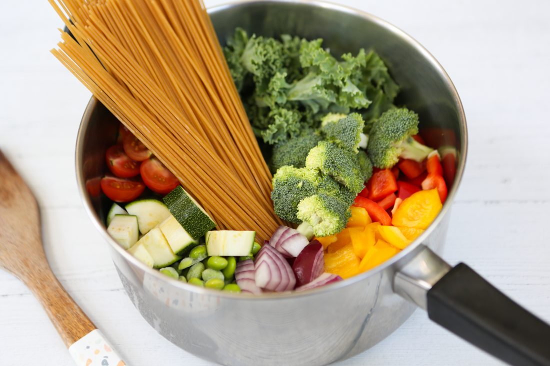 One Pot Rainbow Pasta