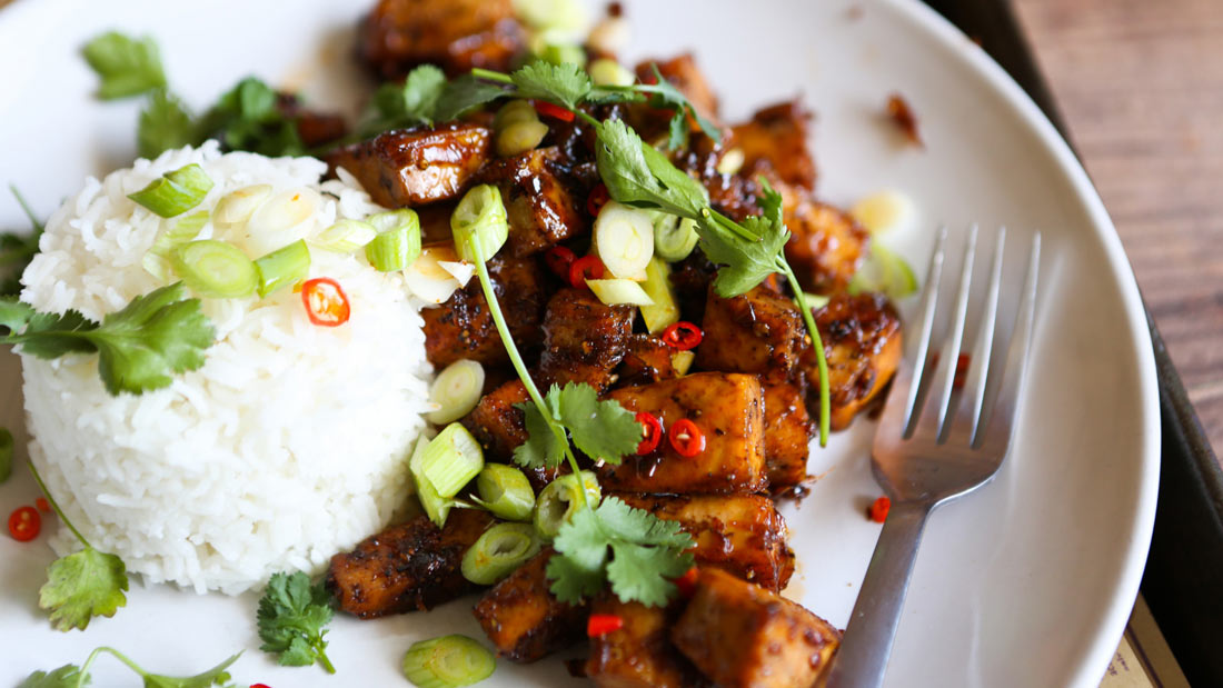 black pepper tofu