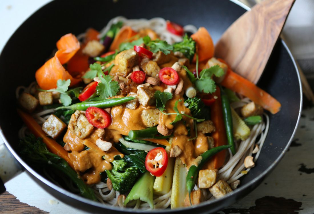 Tofu Tahini Stir Fry