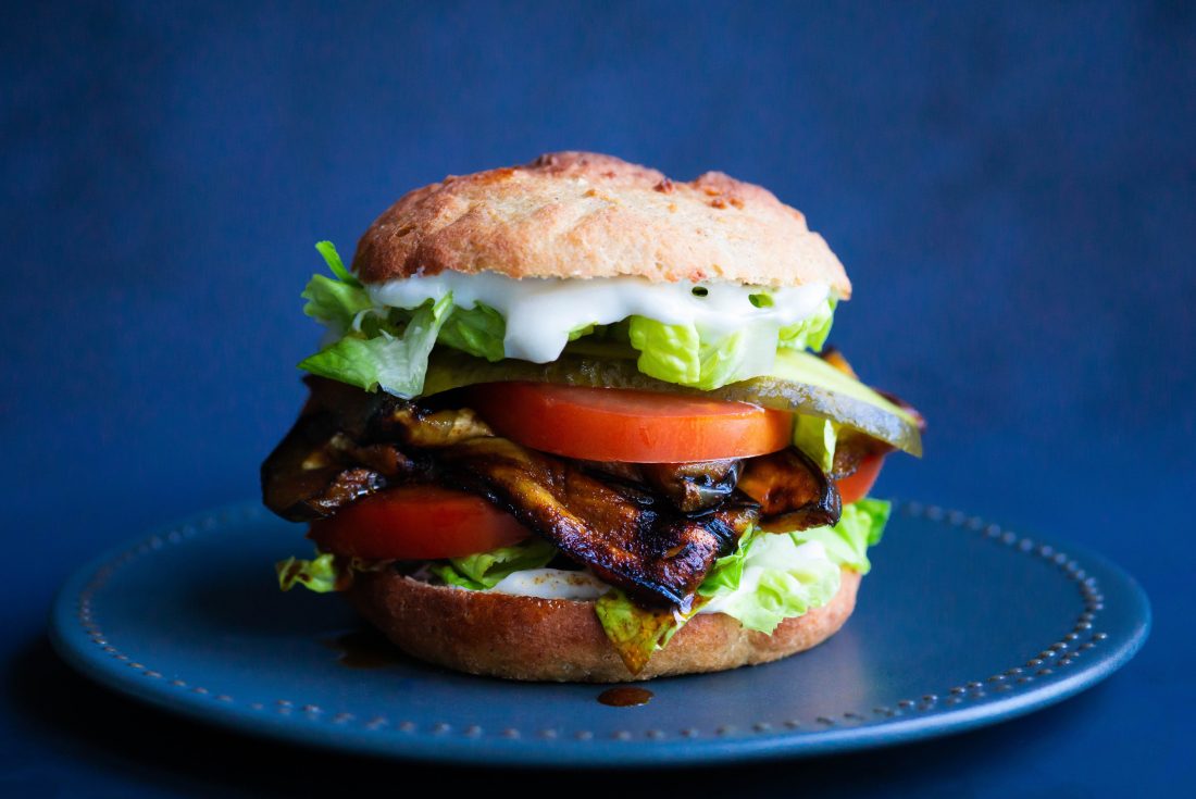 Aubergine BLT