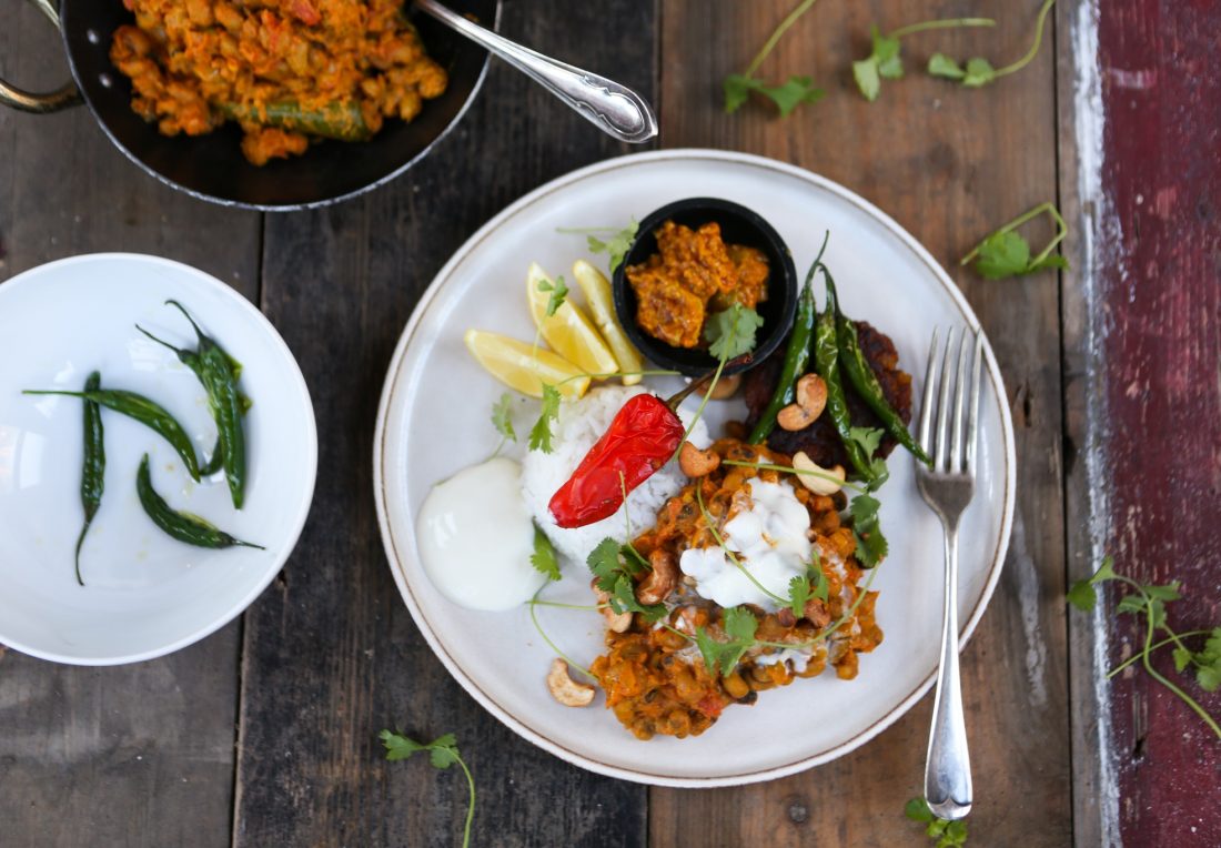 Quick & Creamy Black Eyed Bean Curry