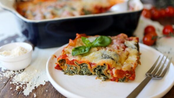 Spinach & 'Ricotta' Cannelloni